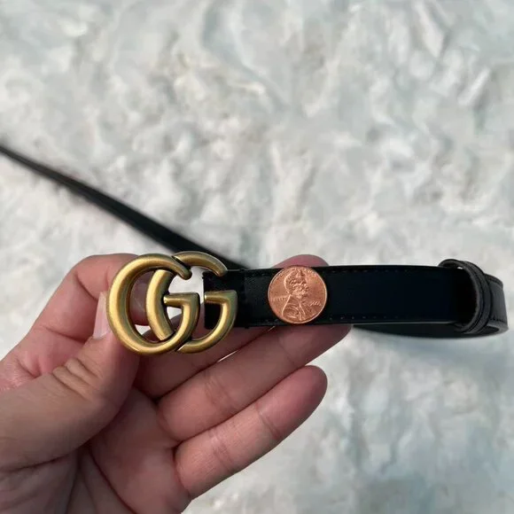 Gucci Belt 2cm/0.8 inch width Size 85cm fit for 26-30 - Picture 2 of 6